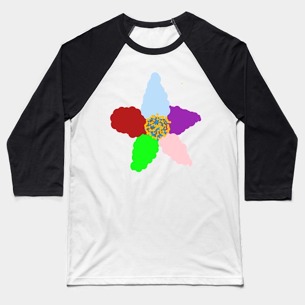 Flower Baseball T-Shirt by kuvarpatil